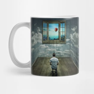 looking through the window Mug